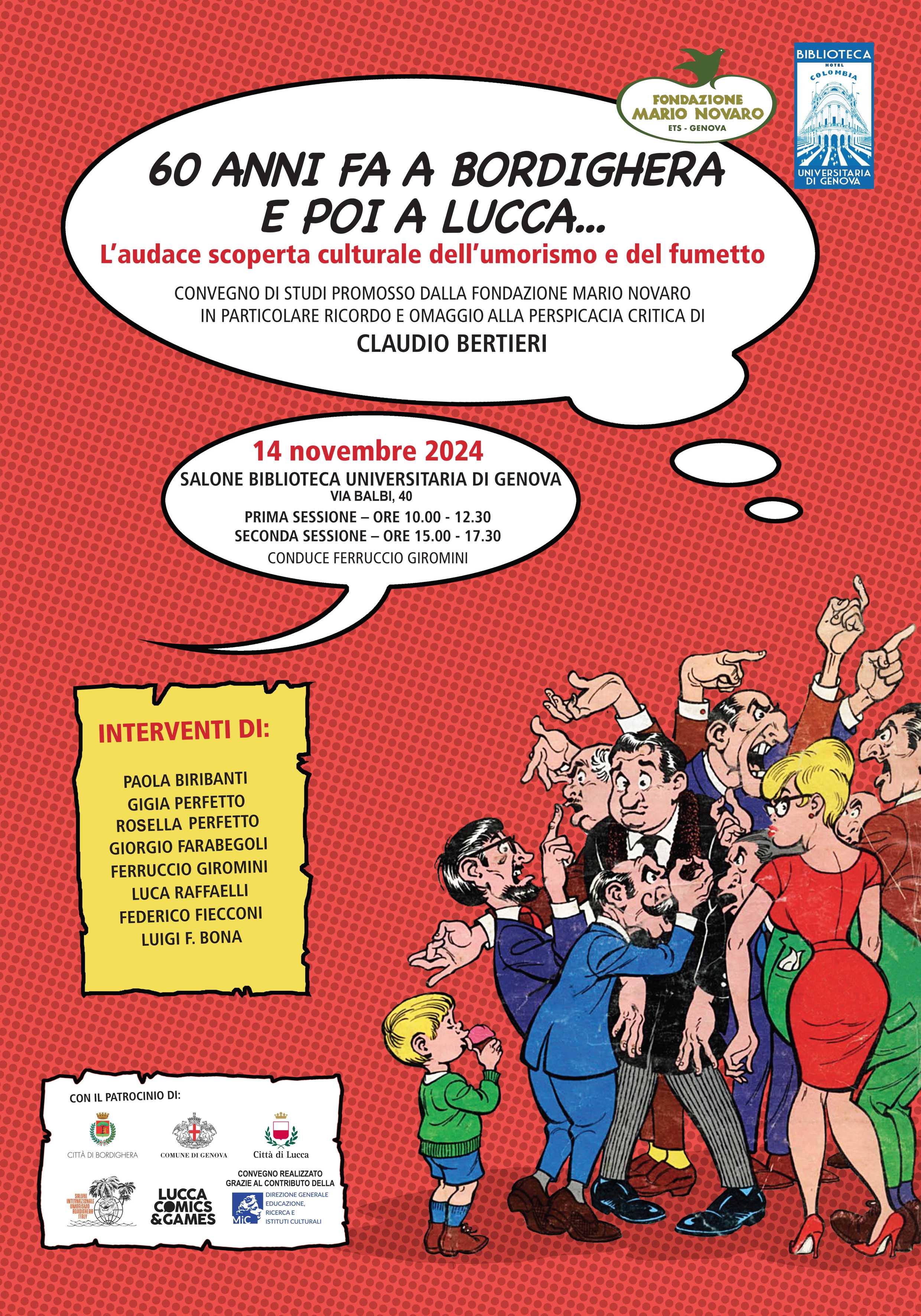 60 anni fa a Bordighera e poi a Lucca: l'audace scoperta culturale dell'umorismo e del fumetto.